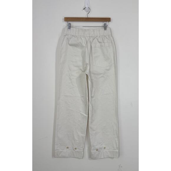 NWT BUCK MASON Women's Herringbone Twill Utility Pull On Pants Size S Natural - Picture 7 of 16